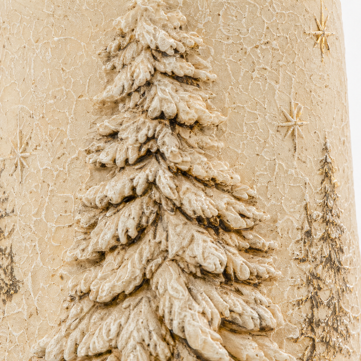 Hearthglow – Rustic Crackle-Finish Flameless LED Candle Set