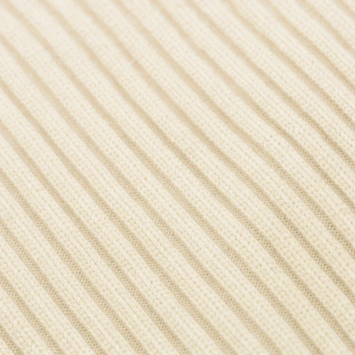 Velaine – Diagonal Ribbed Crossover Knit Sweater