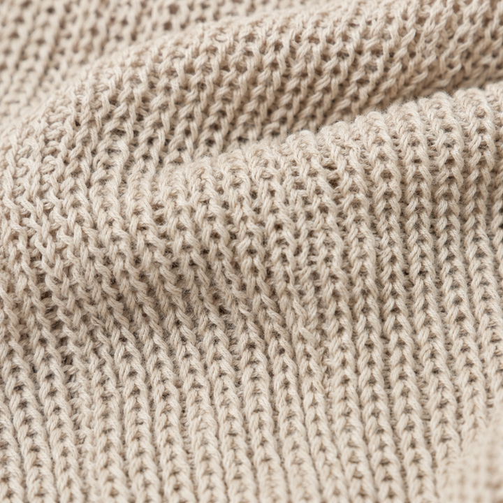 Drapeelle – Crochet-Look Open-Front Batwing Cardigan