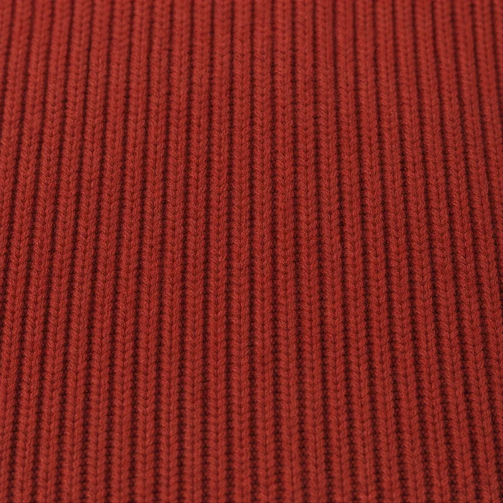 Ribbella – Ribbed Knit Full-Zip Collared Cardigan