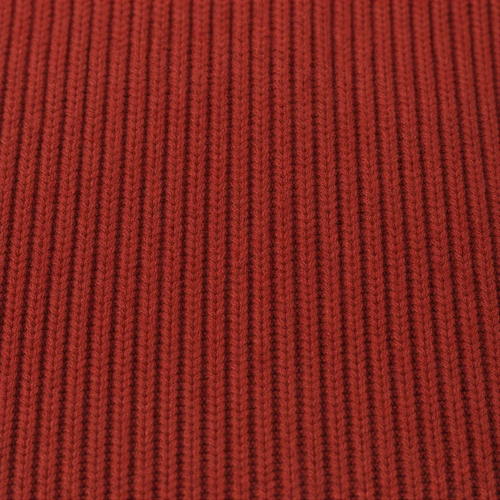 Ribbella – Ribbed Knit Full-Zip Collared Cardigan