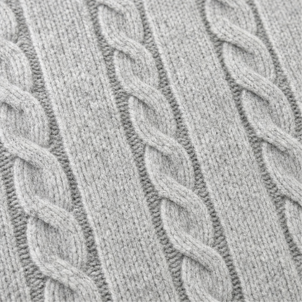 Wearbella – Braided Cable-Knit Hooded Cardigan