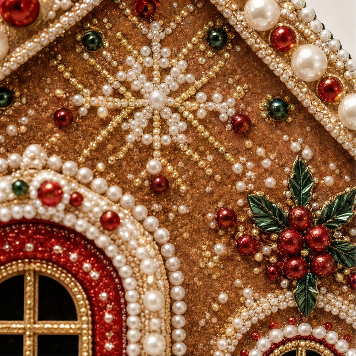 Pearlnoel – 3D Pearl Gingerbread House Craft Kit