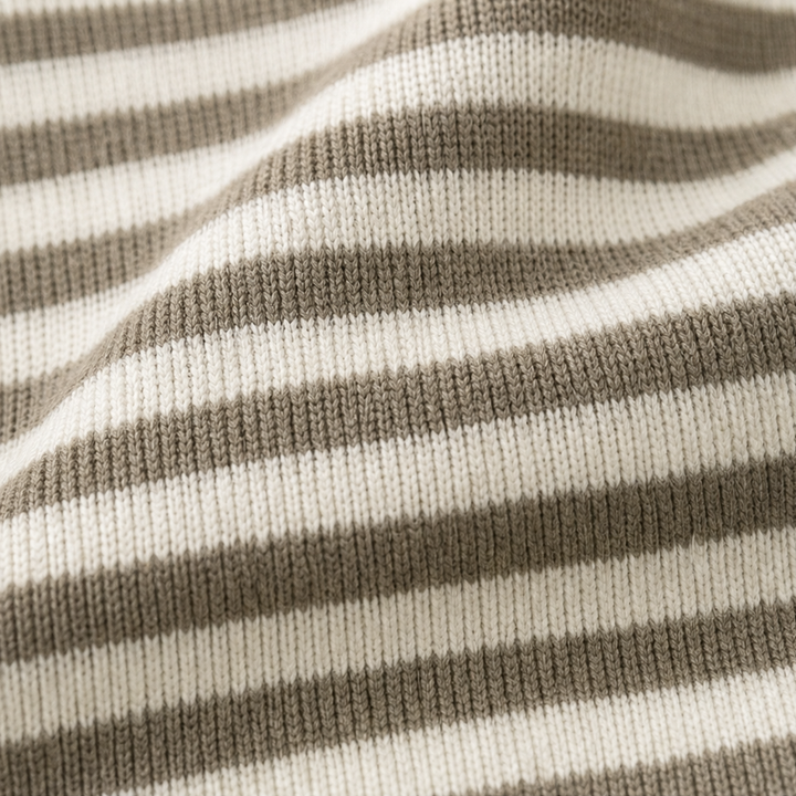 Wearbella – Striped Collared Button-Front Cardigan