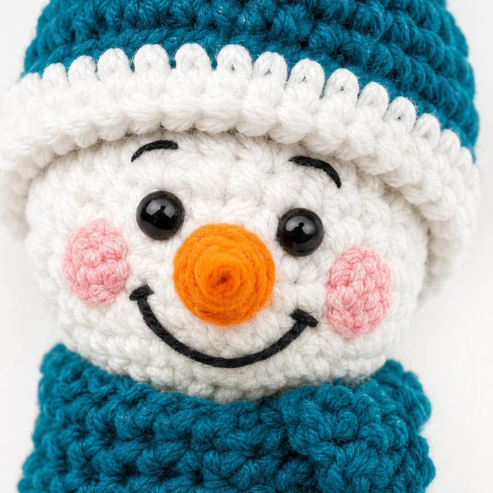 Snowmerry – Crochet Snowman Ornament Kit