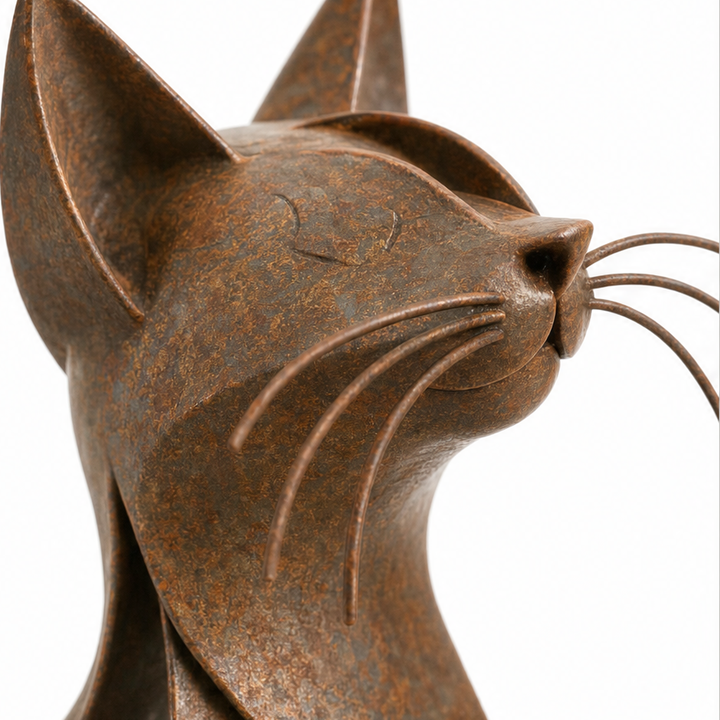 Maine & Muse – Metallic Maine Coon Cat Figurine