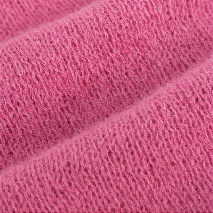 Cozelle – Frayed-Edge Open-Knit Oversized Hoodie