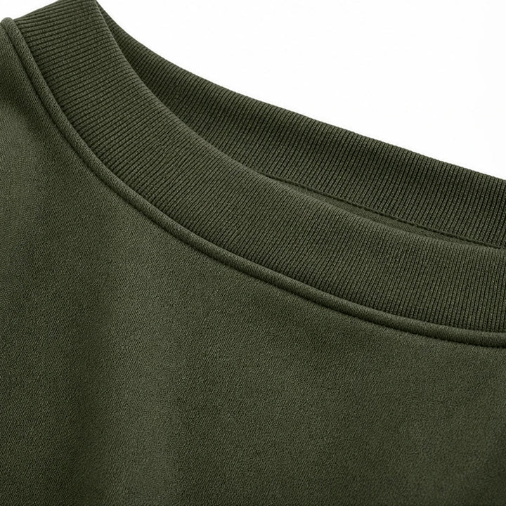 Vivelyn – V-Neck Knit Sweatshirt And Pants Set