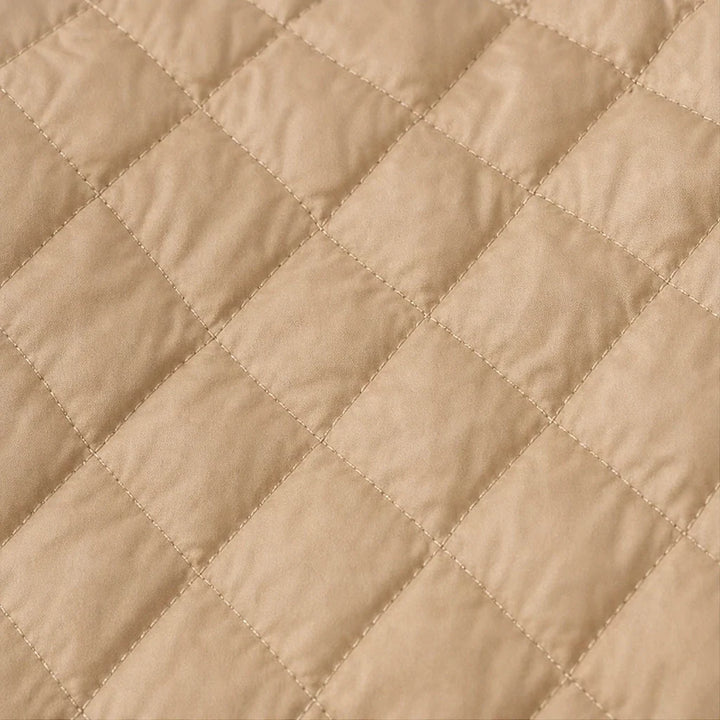 Loredana – Button-Front Quilted Mid-Season Jacket