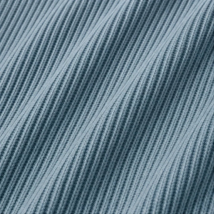 Cozalyn – Ribbed Quarter-Zip Elbow-Patch Pullover Sweater