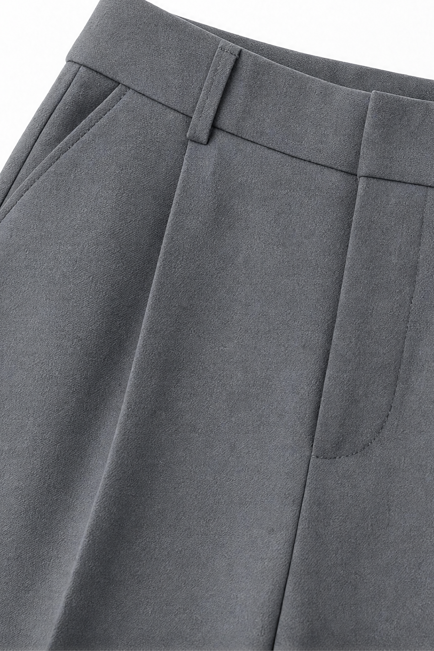 Longline – High-Waisted Wide-Leg Trousers