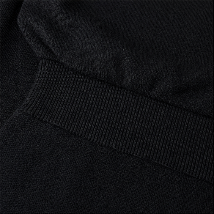 Vivelyn – Batwing Sleeve Wrap Knit Top And Skirt Set