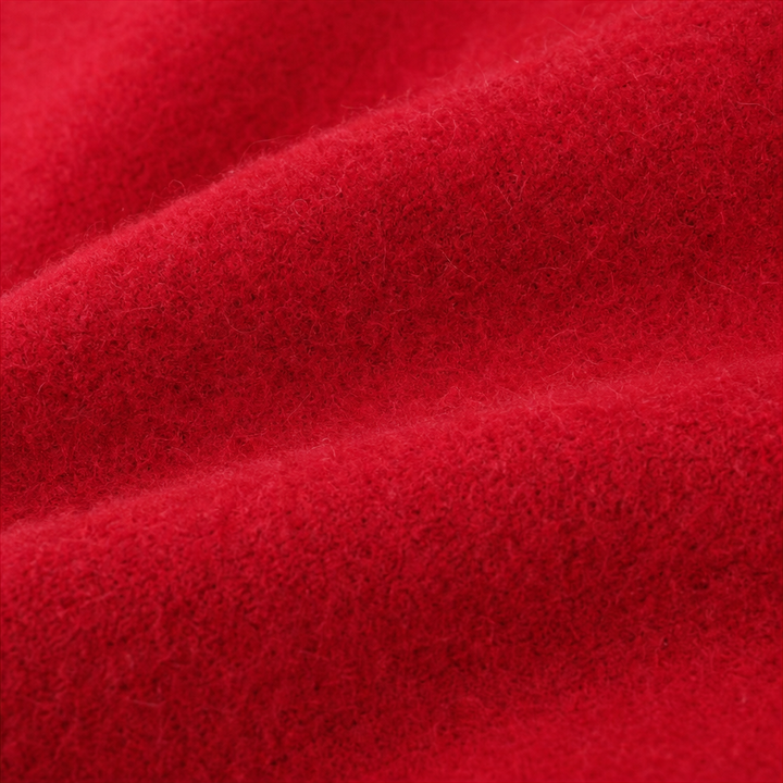 Mantelle – Draped Shawl Collar Open-Front Wool Coat