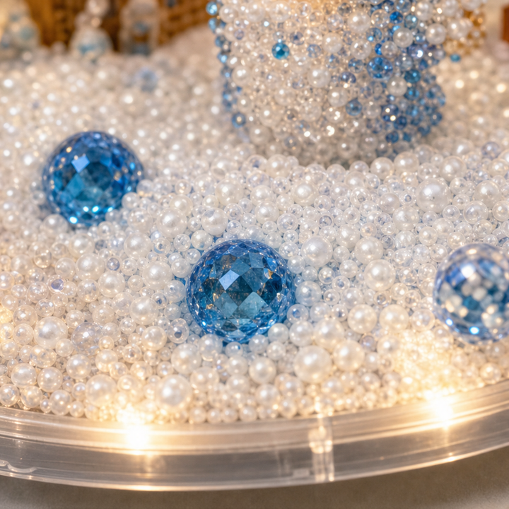 Winterglow Village – Rhinestone And Pearl Christmas Village Kit