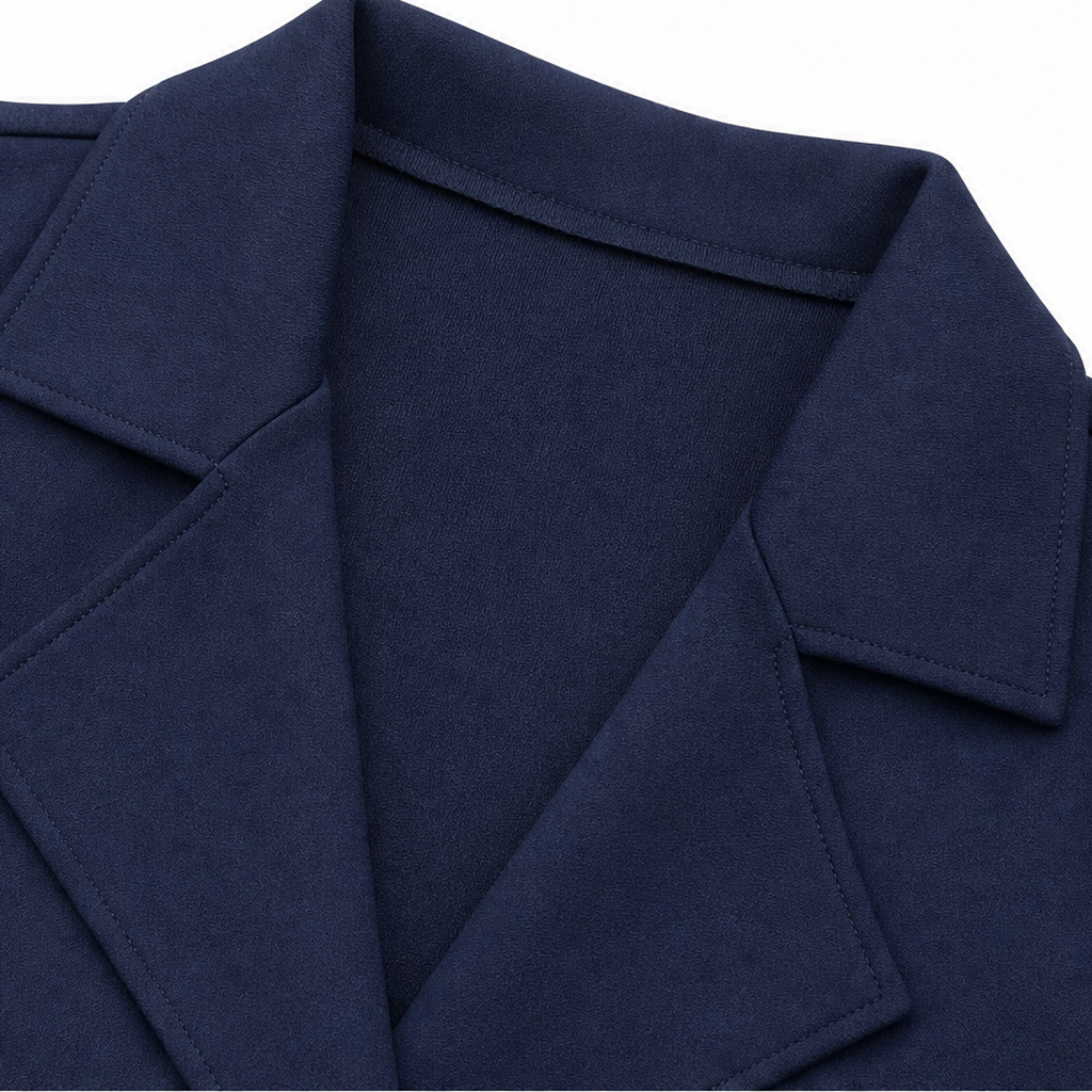 Collarette – Blazer Collar Bodycon Midi Dress