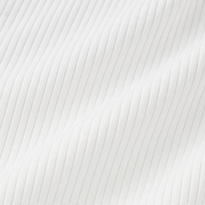 Buttonelle – Metallic Button Strap Ribbed Top