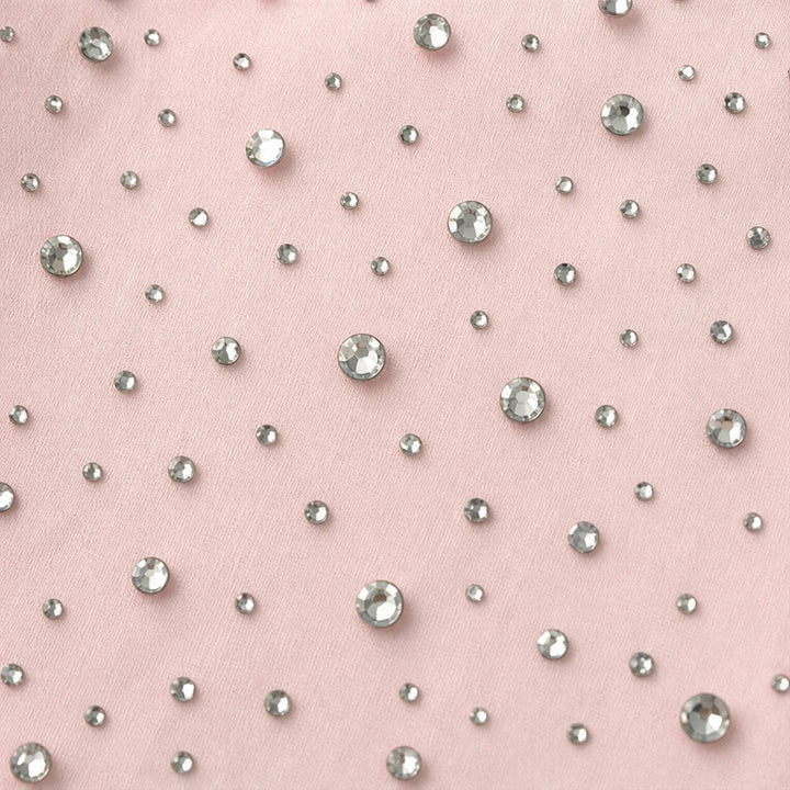 Lumière – Pearl-Embellished Chiffon Party Top