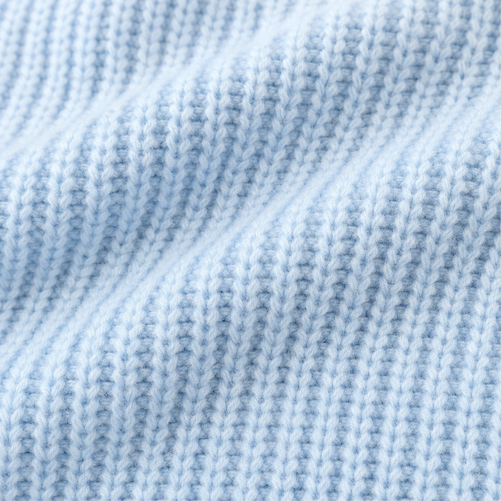 Vellora – Contrast-Trim Button-Detail V-Neck Sweater