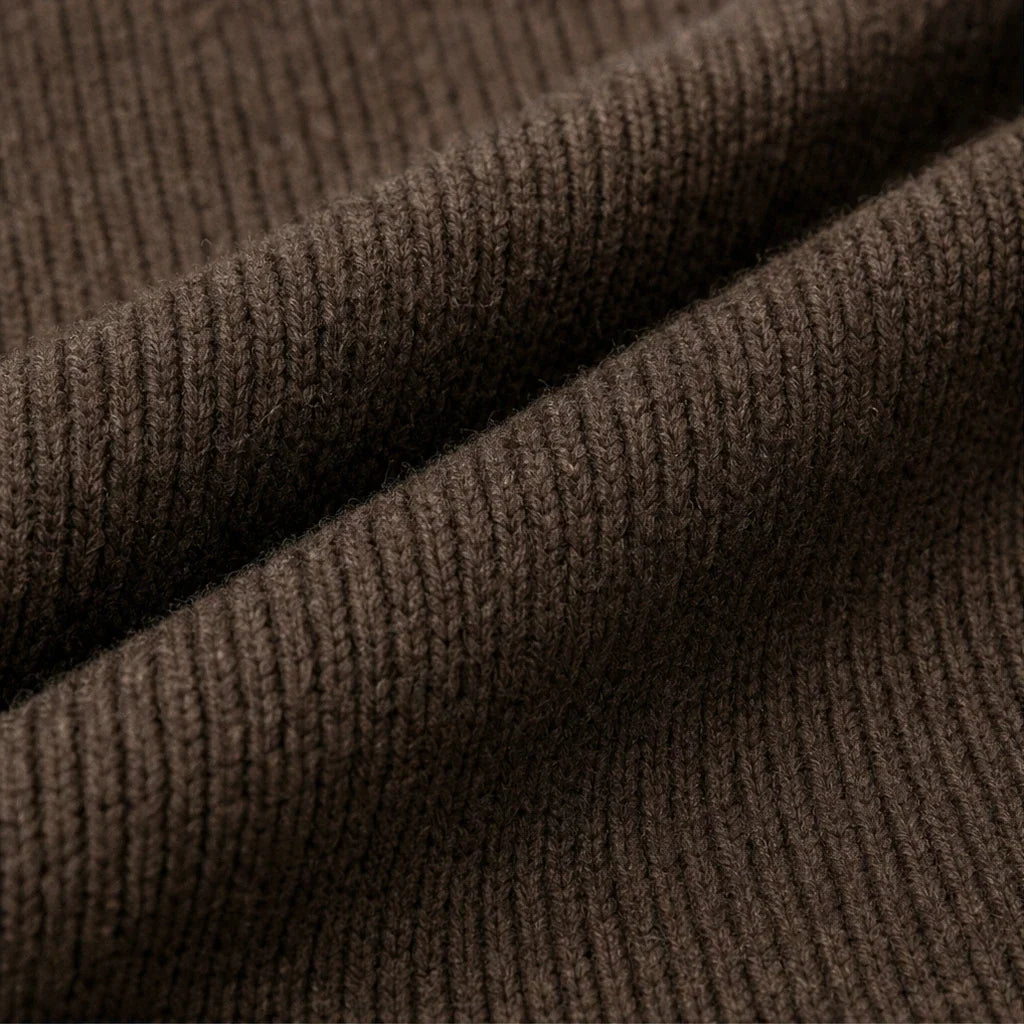 Plot Twist – Double-Button High-Neck Knit Cardigan