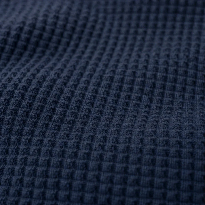 Waffle & Wear – Waffle-Knit Crew-Neck Top