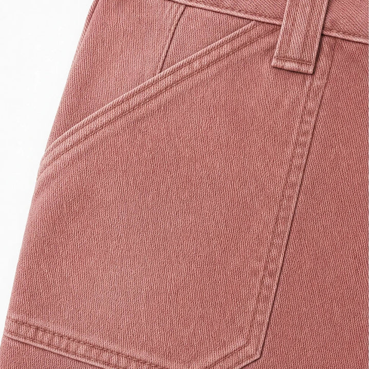 Leglength – Wide Folded-Hem Stretch Denim Flare Jeans