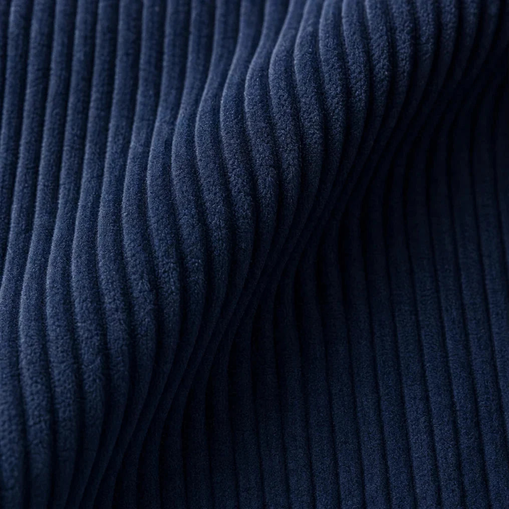 Overa – Ribbed Button-Sleeve Blouse