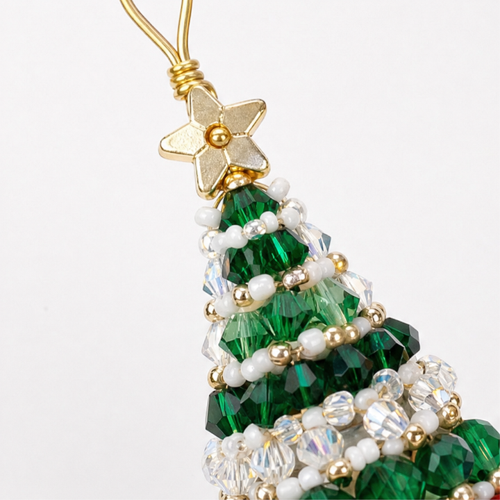 Winterbead – Layered Pearl And Crystal Snowflake Ornament Kit