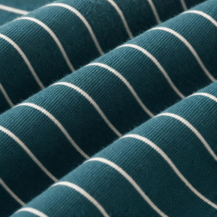 Stripe & Ease – Striped Pullover And Wide-Leg Pants Set