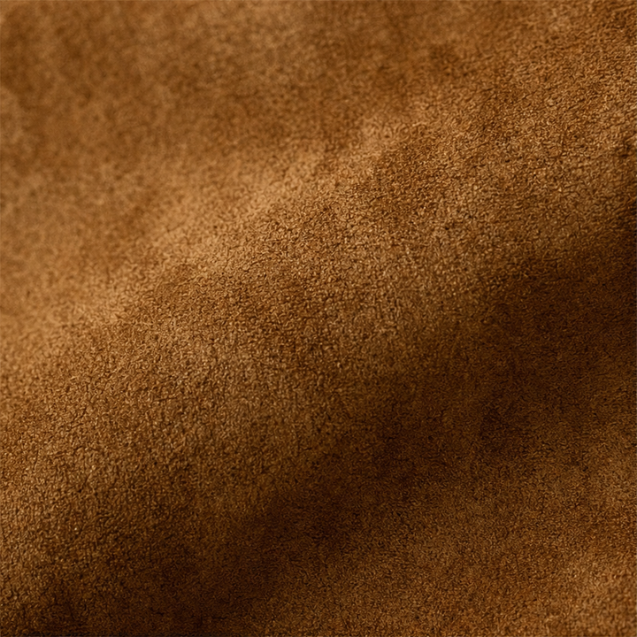Marlowe – Western Faux-Suede Panel Half-Zip Pullover