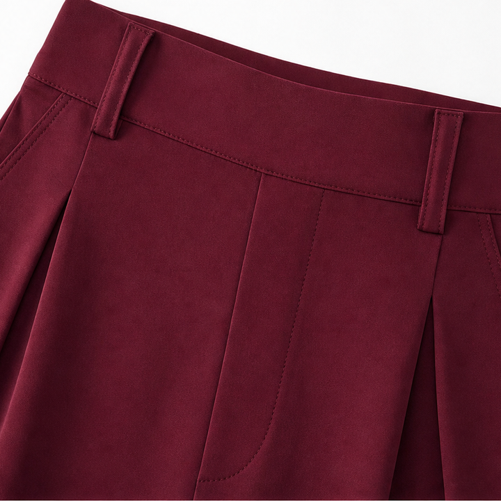 Lunetta – High-Waisted Pleated Wide-Leg Trousers