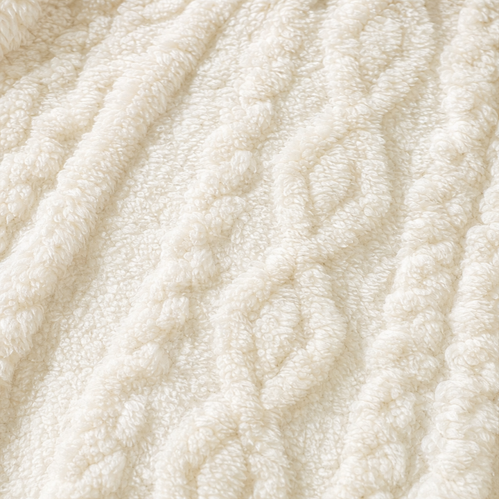 Cinchwarm – Cable-Knit Hooded Long Cardigan