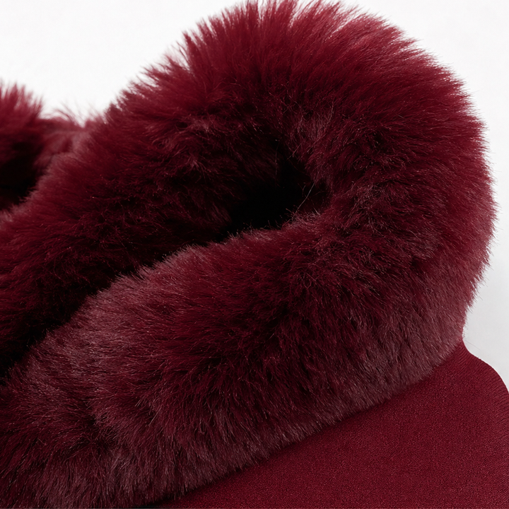 Wearbella – Trimmed Hooded Knit Cape Coat