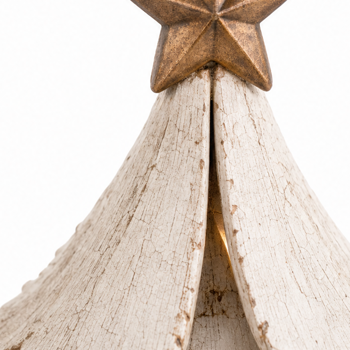 Hearthglow – Lighted Vintage-Style Christmas Tree Figurine (2pcs set)