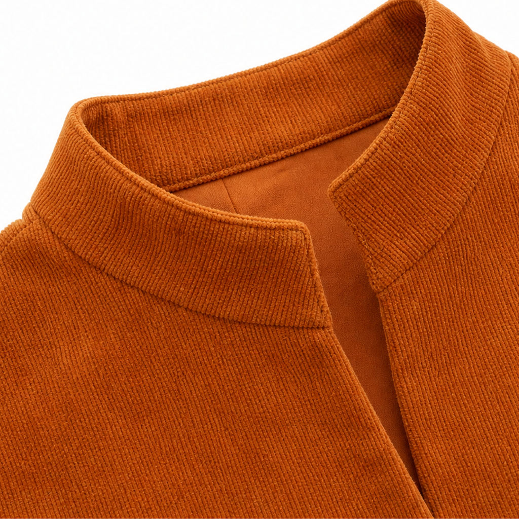 Overa – Burnt Orange Asymmetrical Statement Jacket