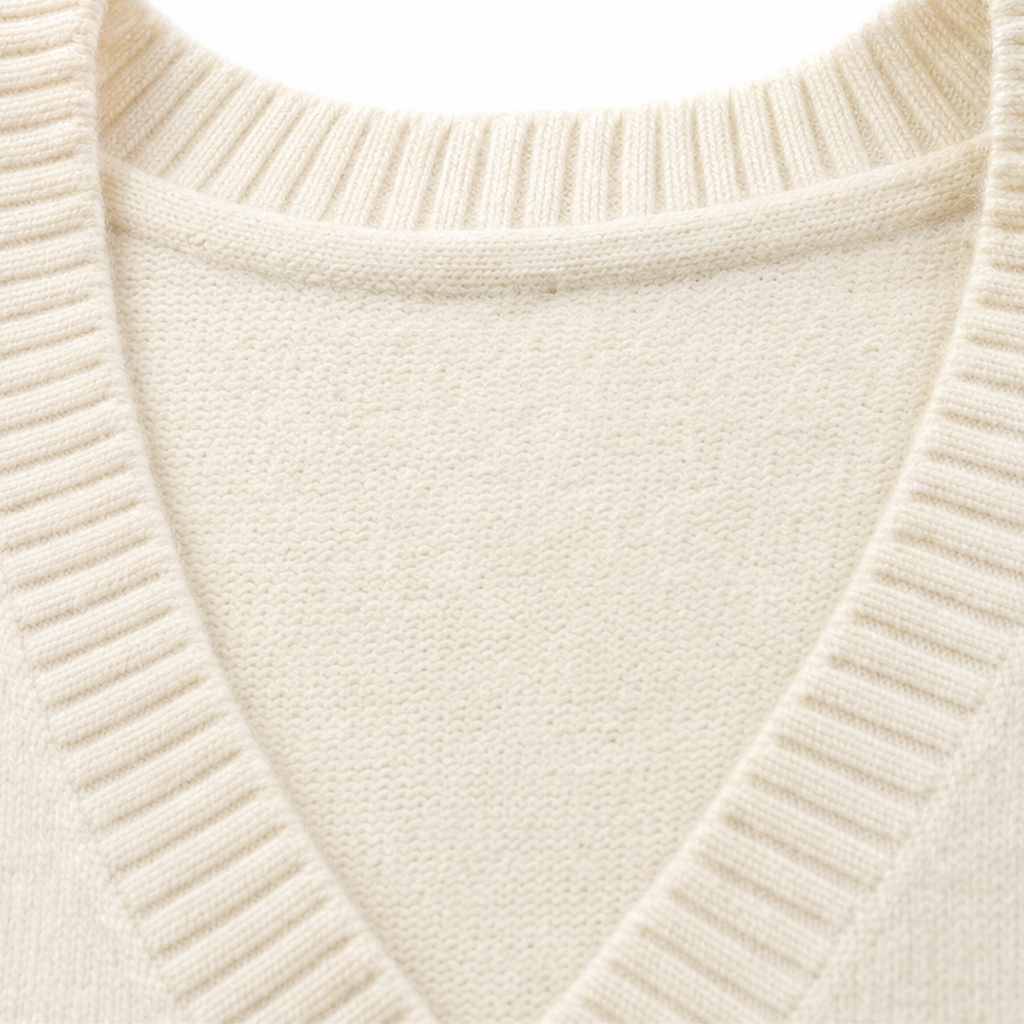 Autumna – Oversized V-Neck Puff Sleeve Sweater