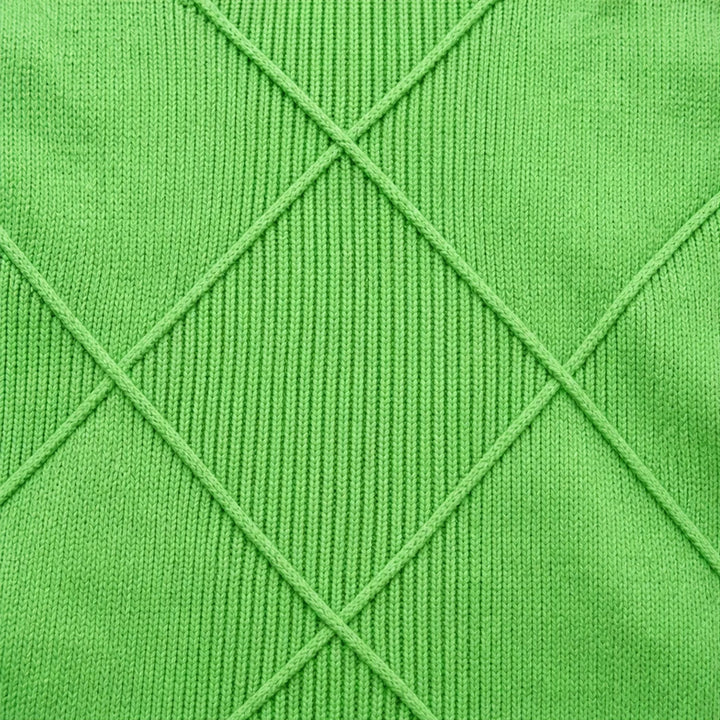 Argylelle – Diamond-Knit Turtleneck Sweater