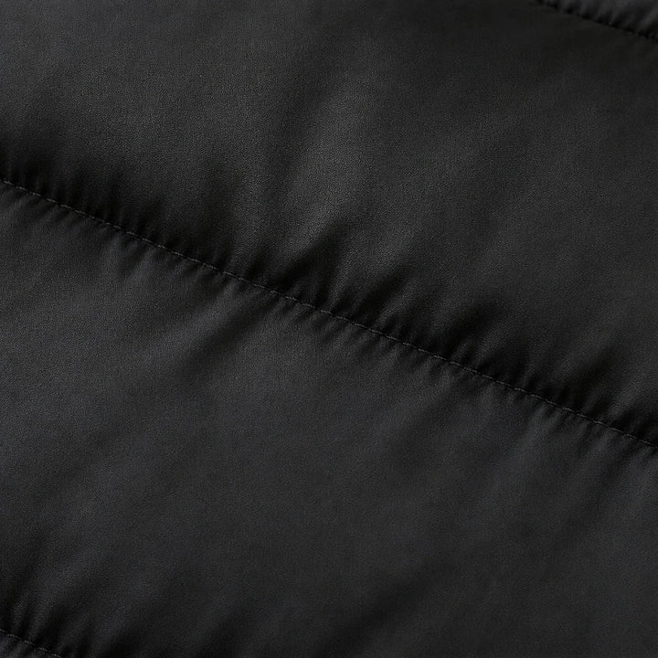 Layerelle – Quilted Panel Hooded Knit Jacket