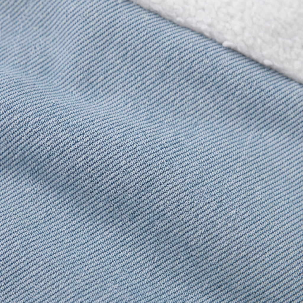 Layerly – Hooded Two-Tone Layered Denim Jacket