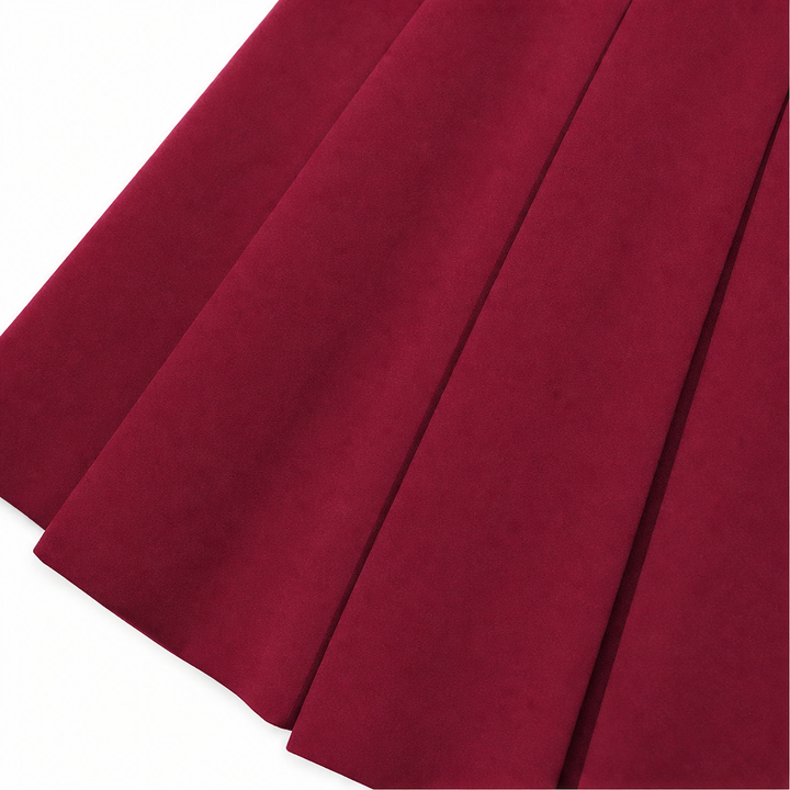 Sashwaist – Self-Tie Pleated High-Waisted Midi Skirt