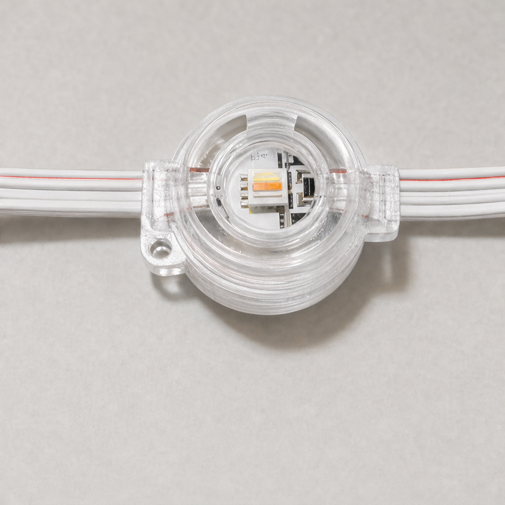 LumaLoom – App-Controlled RGB Outdoor String Lights