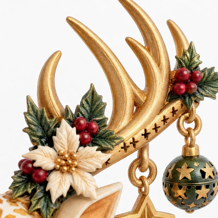 Starlit Fawn – Reindeer Christmas Tealight Holder