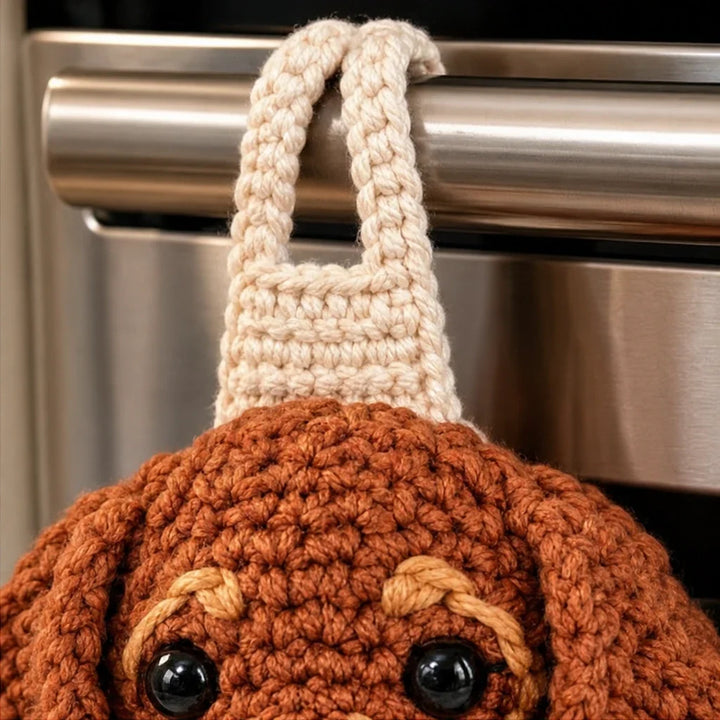 DoxieLoop – Dachshund Crochet Towel Holder Kit