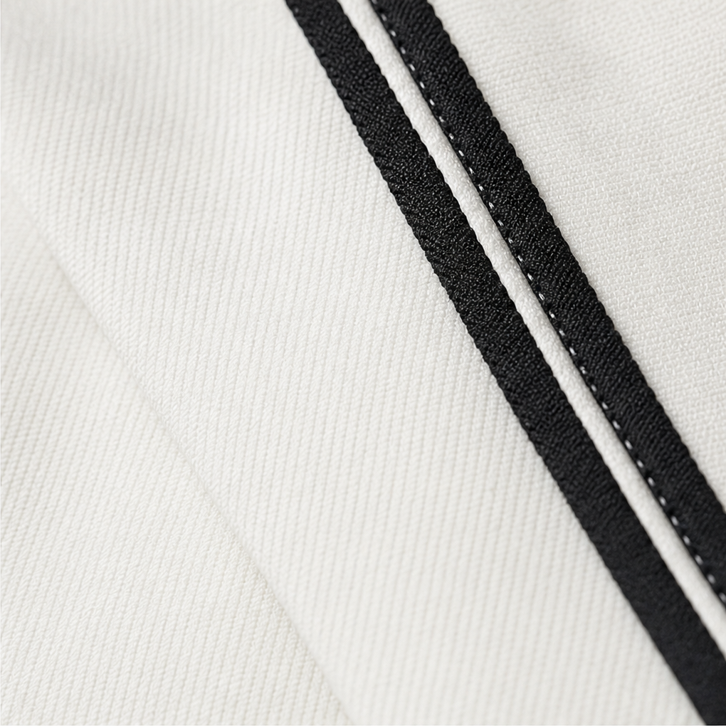 Blancour – Contrast Piping Double-Breasted Suit Set