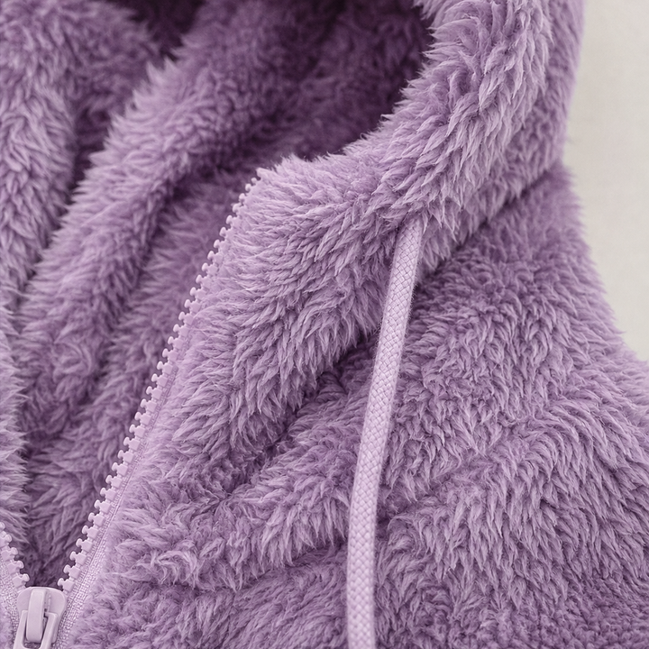 Cloudhug – Hooded Plush Zip-Up Jacket