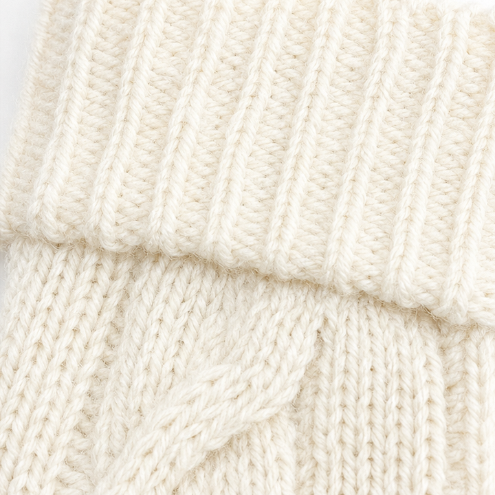 Cablelle – Cable-Knit Knee-High Socks