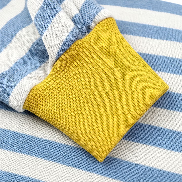 Coziver – Drop-Shoulder Puff Sleeve Split-Hem Sweatshirt