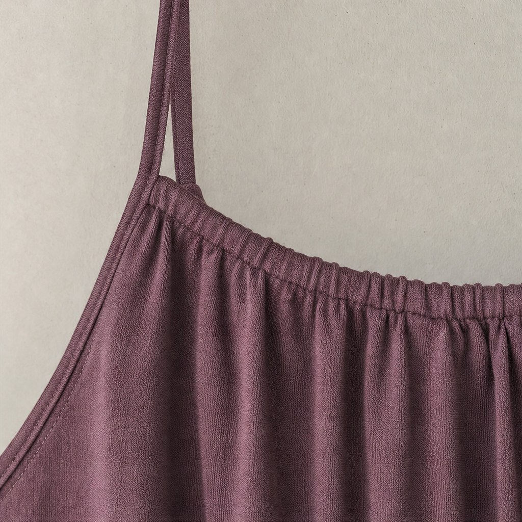 Wearbella – Adjustable Drawstring Neck Flowy Maxi Dress