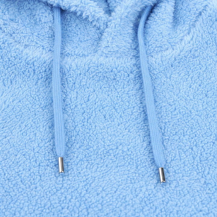 Coziya – Hooded Plush Fleece Maxi Robe Dress