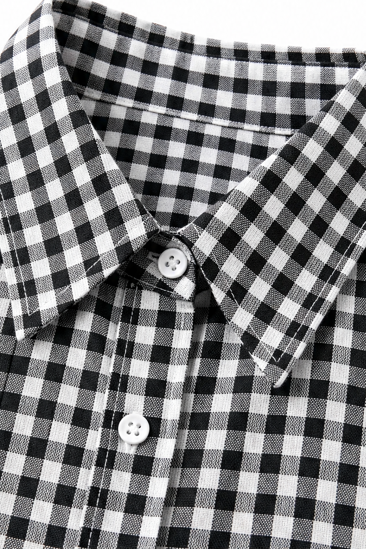 Everwear – Checkered Long-Sleeve Button-Up Shirt For Women