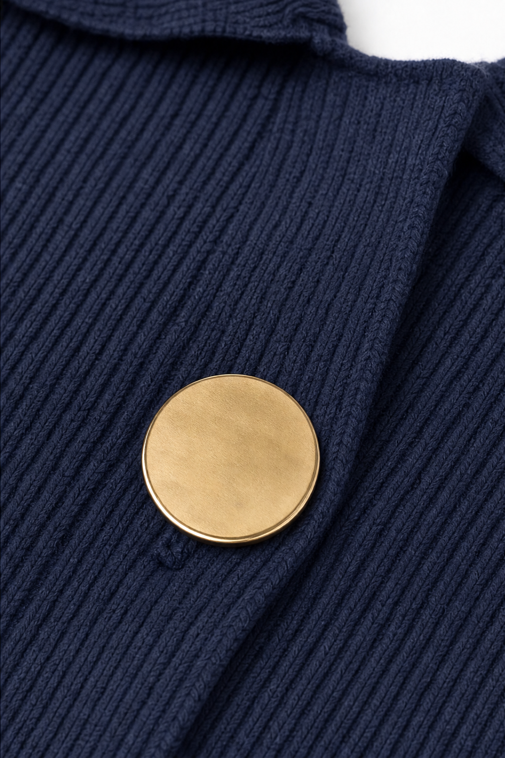Wearbella – Oversized Scalloped-Hem Button Cardigan